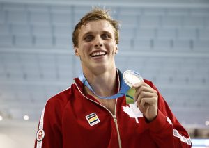 Team Canada, Santo Condorelli holding medal - tokyo 2020 olympics