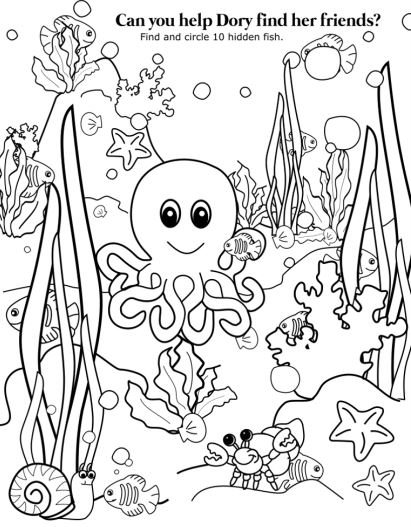  AquaMobile Coloring Sheets under the sea